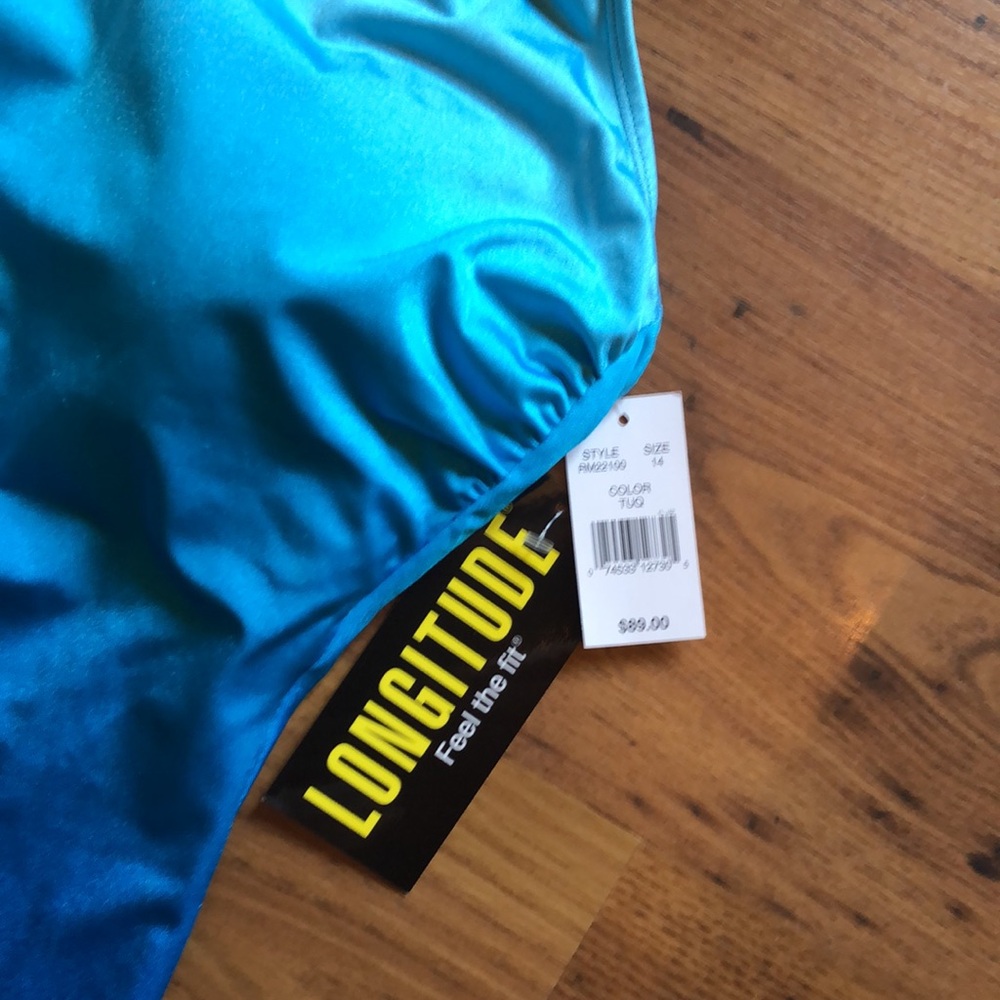 NWT Longitude high neck ombré one piece swimsuit Size 14 - Picture 2 of 4